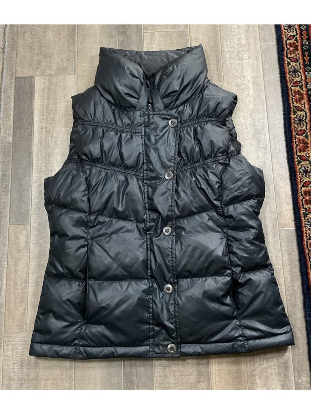 Prana Milly Down Black Puffer Vest Outdoors Athletic Women’s Medium